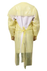 SKPC014 Customized isolation gown Work Wear Thumb Cufflinks Dust-free Clothing Dust-free Clothing Industrial Dust-free Work Wear Hygiene Protective Clothing Protective Clothing Disinfection Protective Clothing Primary sms Protective Products Personal Prot side view